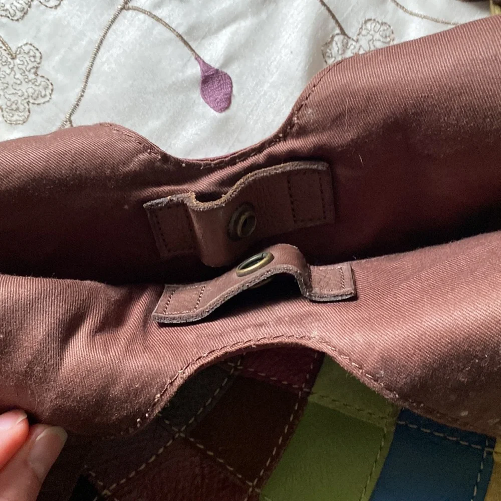 Multi coloured leather purse - Picture 3 of 4